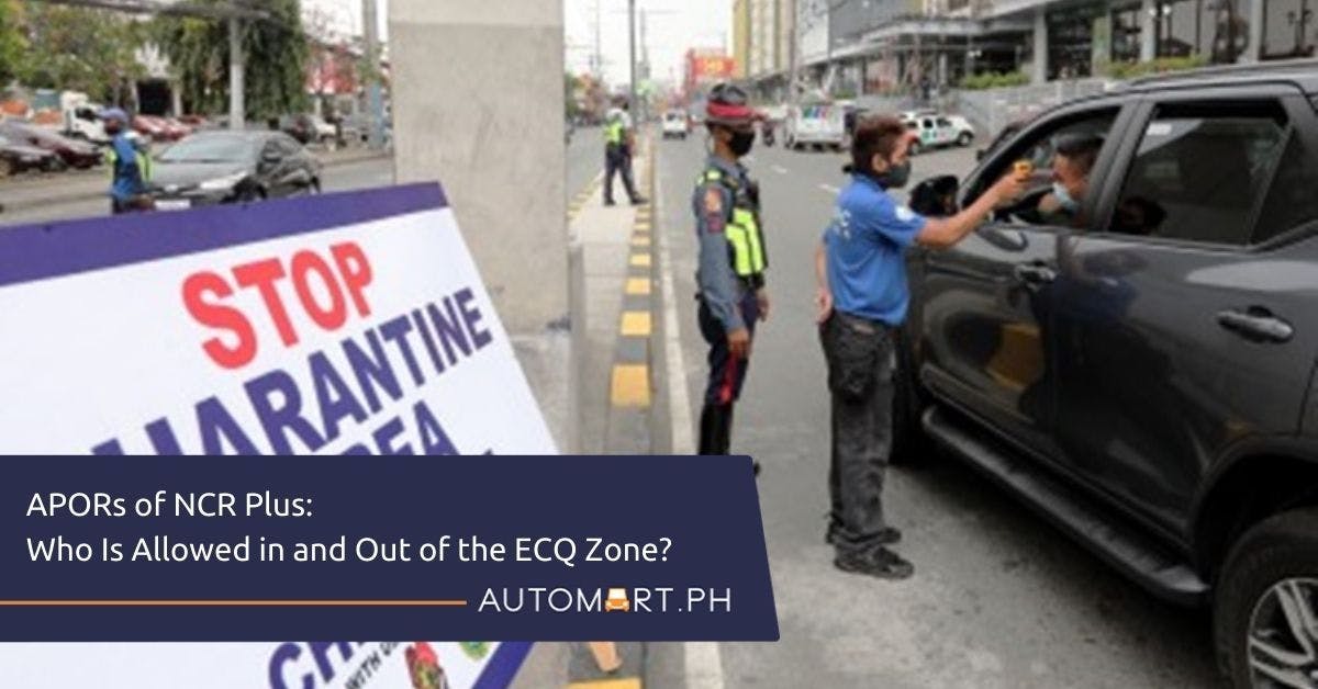 NCR APORs: Who Is Allowed in and Out of the ECQ Zone?