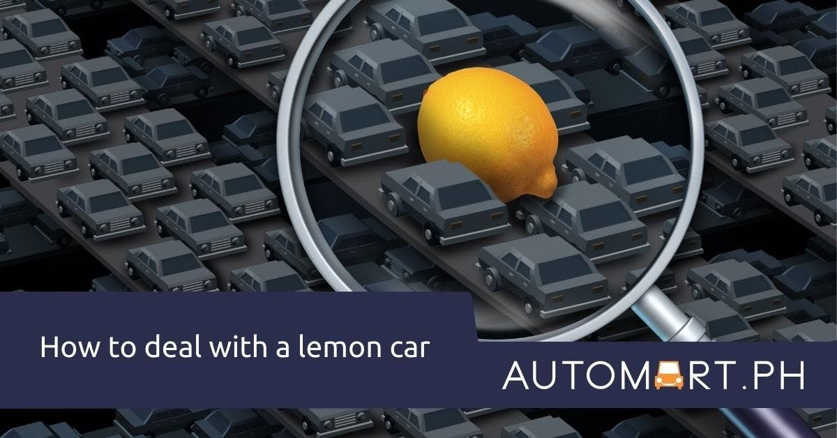 How to deal with a ‘lemon’ car