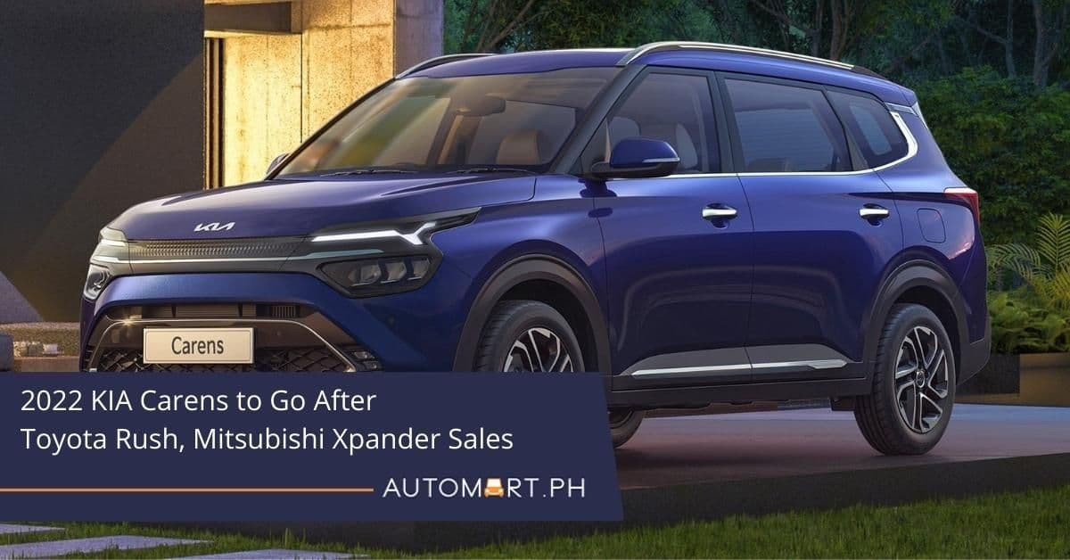 2022 Kia Carens to go after Toyota Rush, Mitsubishi Xpander sales