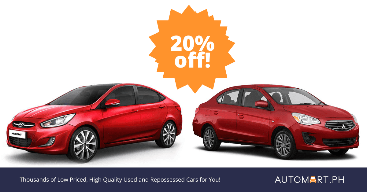 Mitsubishi Mirage and Hyundai Accent On Sale Now!