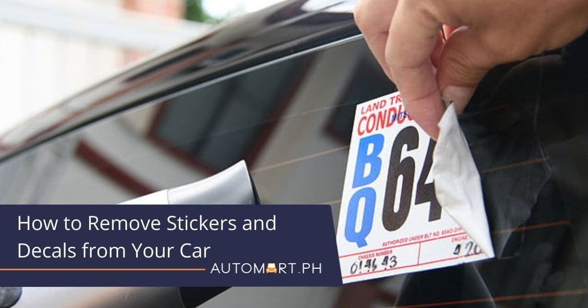 How to Remove Stickers and Decals From Your Car