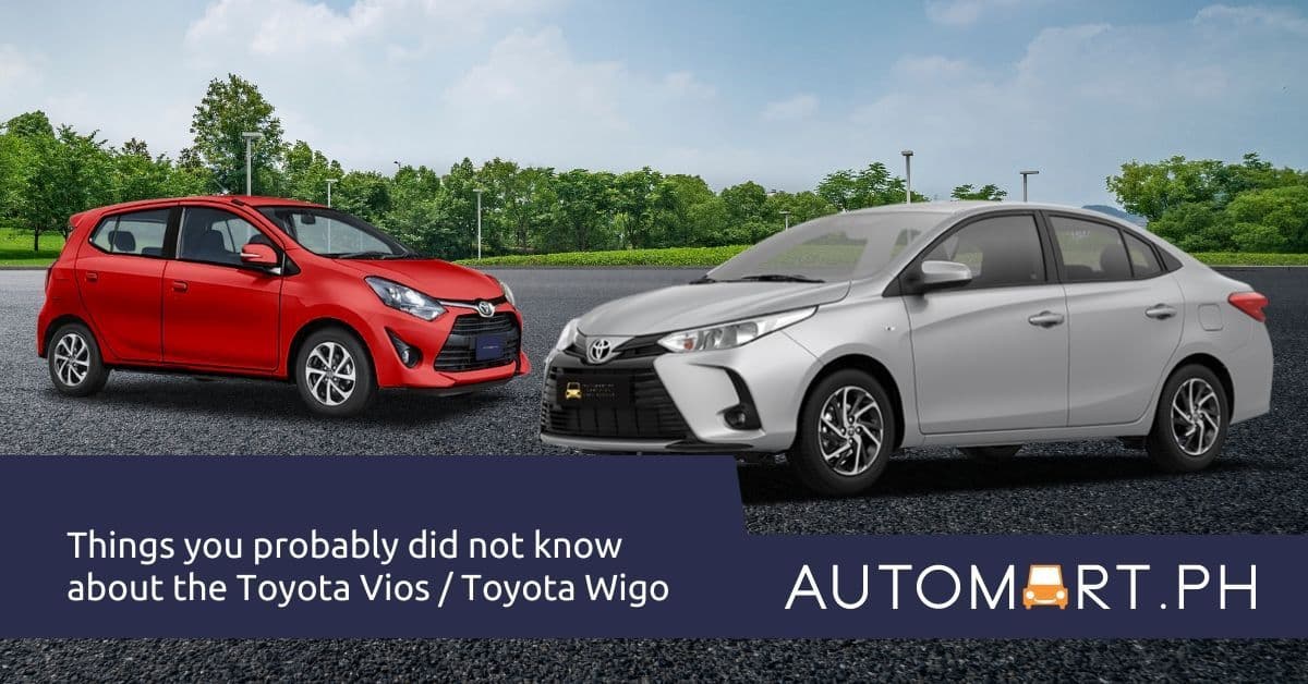 Things You Probably Didn't Know About the Toyota Wigo and the Toyota Vios