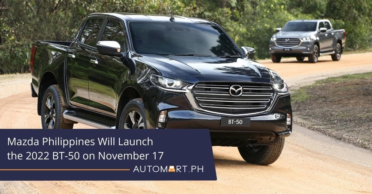 Mazda Philippines will launch the 2022 BT-50 on November 17