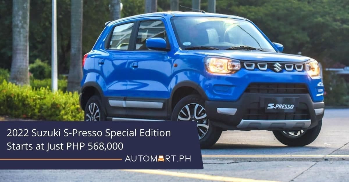 2022 Suzuki S-Presso Special Edition starts at just PHP 568,000