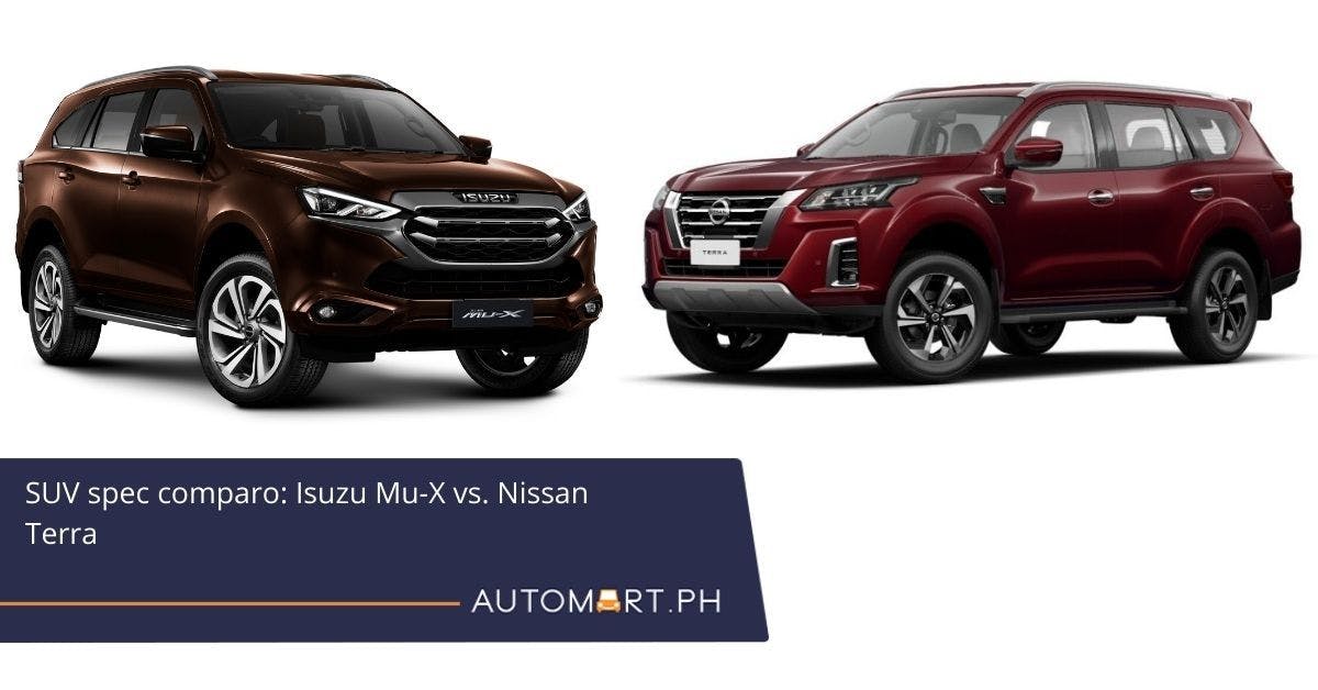 SUV spec comparo: Isuzu Mu-X vs. Nissan Terra