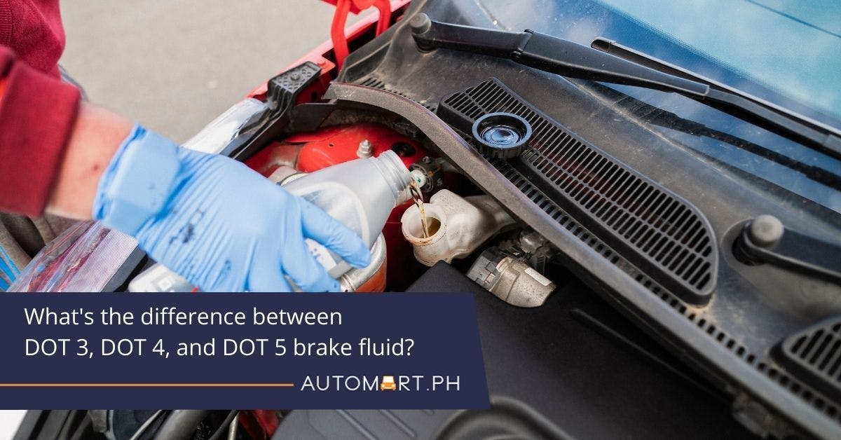 What’s the difference between DOT 3, DOT 4, and DOT 5 brake fluid?