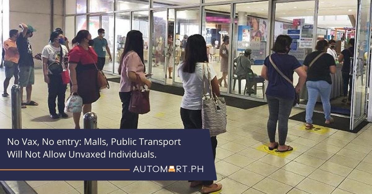 No vax, no entry: Malls, public transport will not allow unvaxed individuals.