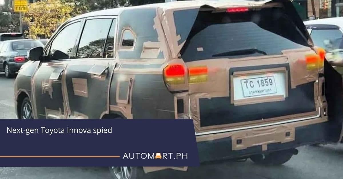 Next-gen Toyota Innova spied