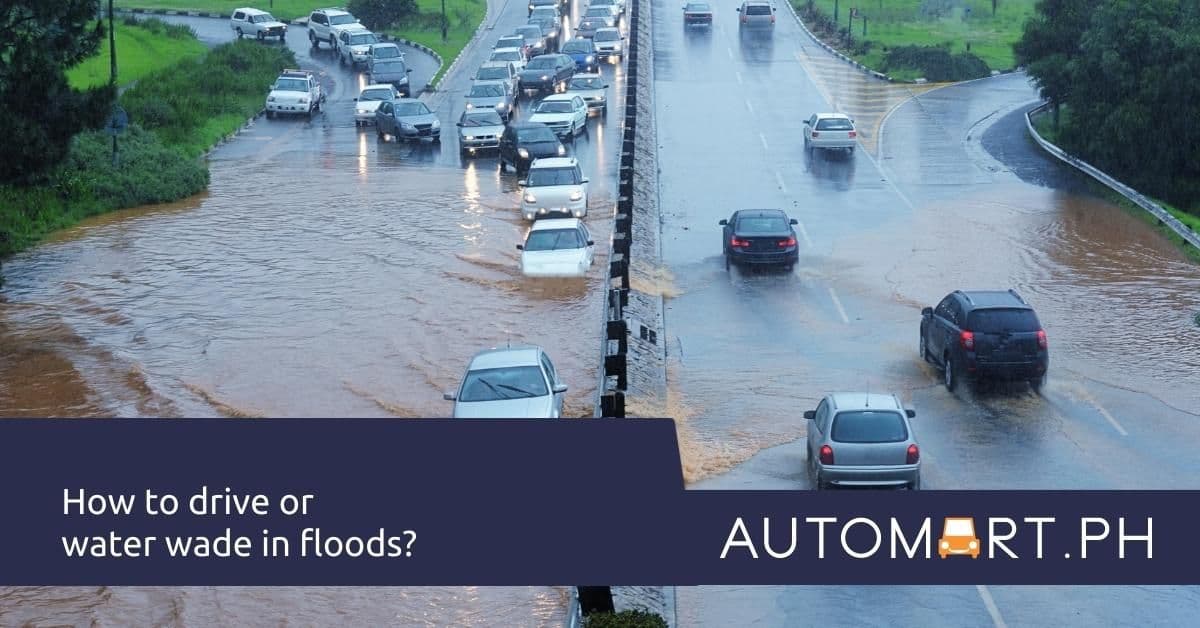 How to drive of water wade in floods?