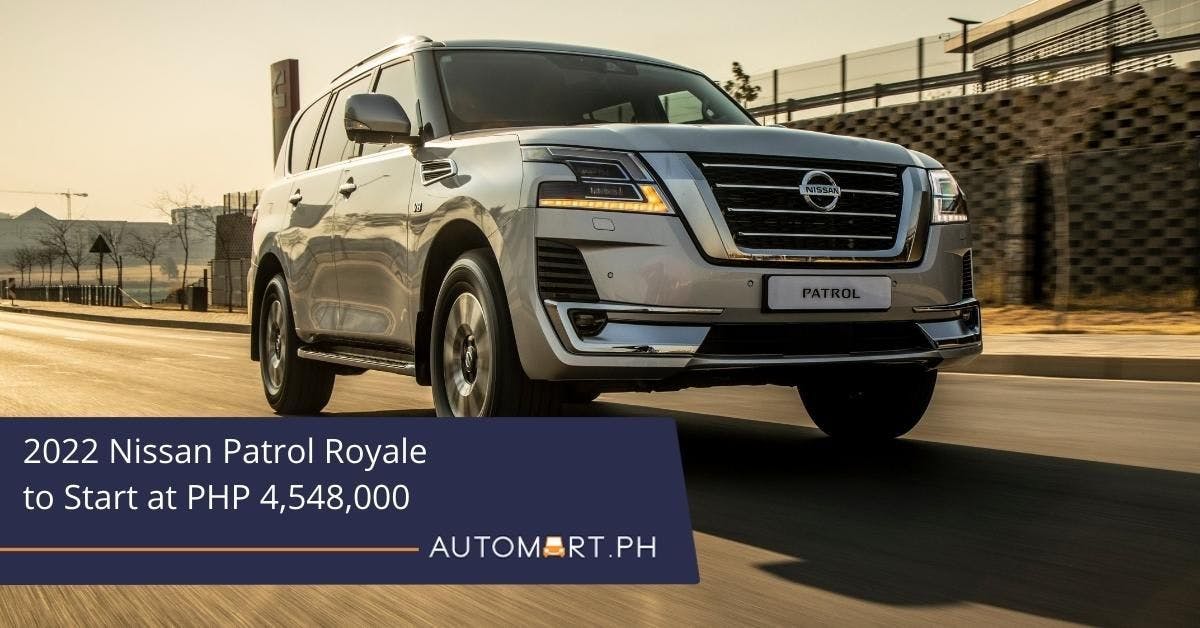 2022 Nissan Patrol Royale to Start at PHP 4,548,000