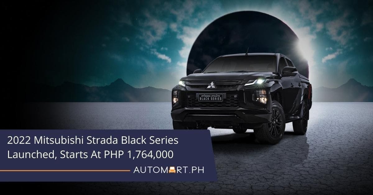 2022 Mitsubishi Strada Black Series Launched, Starts At PHP 1,764,000