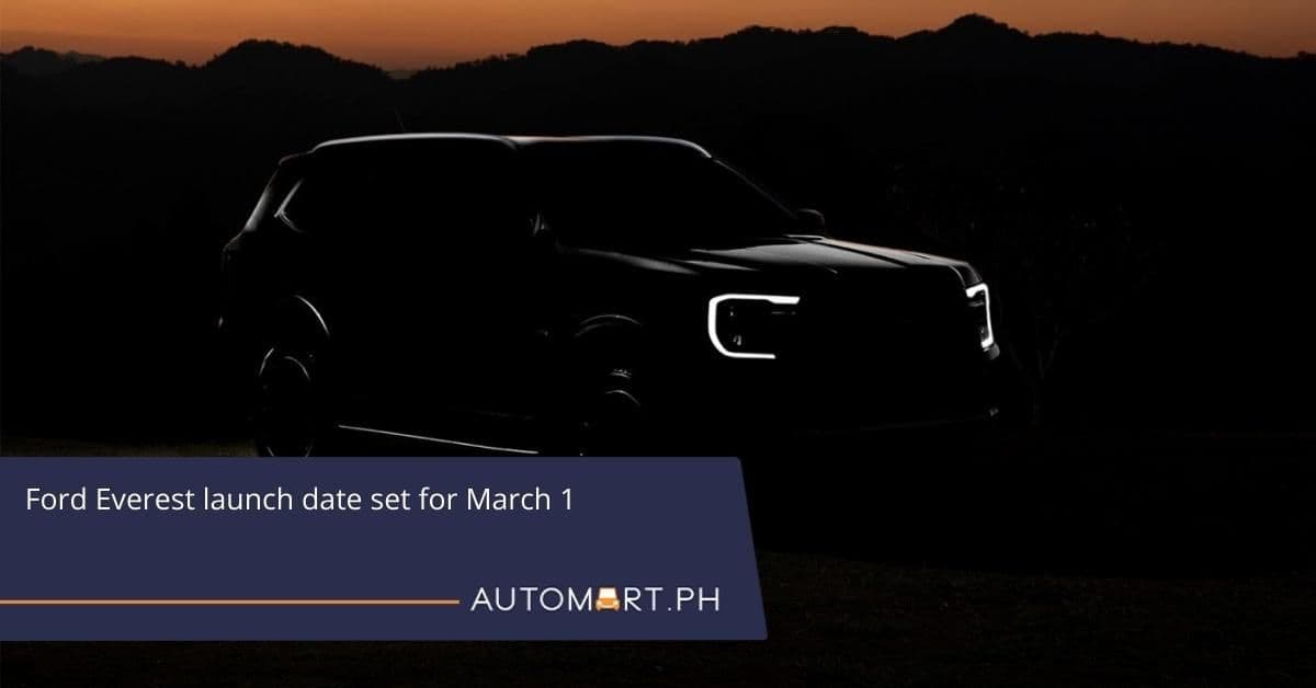 Ford Everest launch date set for March 1