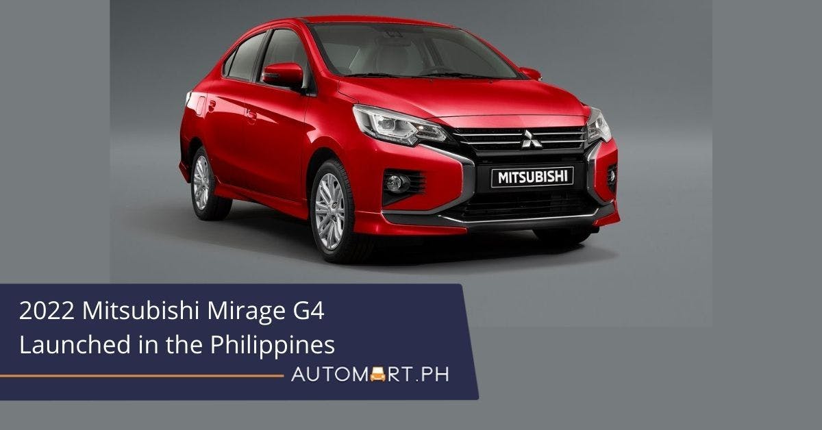 2022 Mitsubishi Mirage G4 Launched in the Philippines