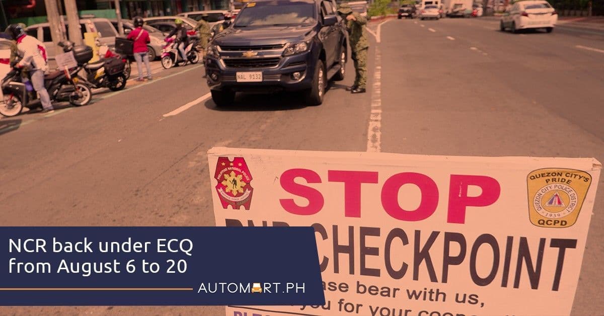 NCR back under ECQ from August 6 to 20