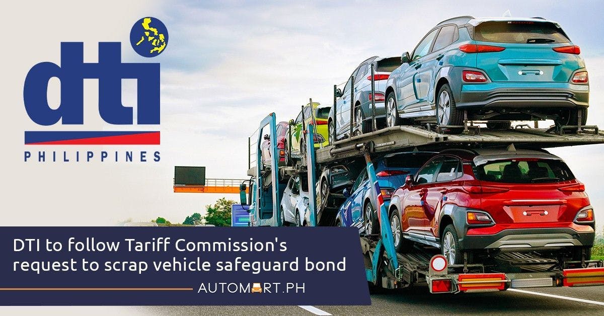 DTI to follow Tariff Commission's request to scrap vehicle safeguard bond